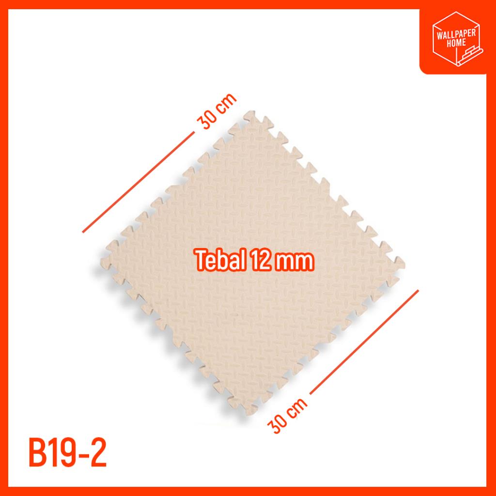 Matras Puzzle Evamat Karpet Anak Playmat Matras Bayi Karpet Bongkar-Pasang 30x30 cm tebal 12mm B17