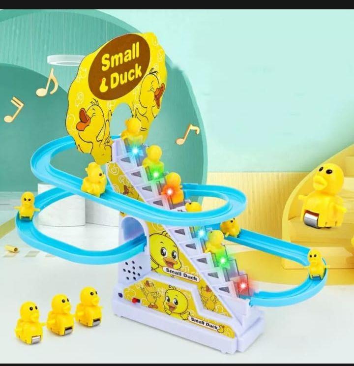 PROMO COD MAINAN ANAK TRACK TANGGA SMALL DUCK BEBEK KUNING MUSIK LAMPU / MAINAN ANAK TRACK MUSIK SMALL KARAKTER TANGGA