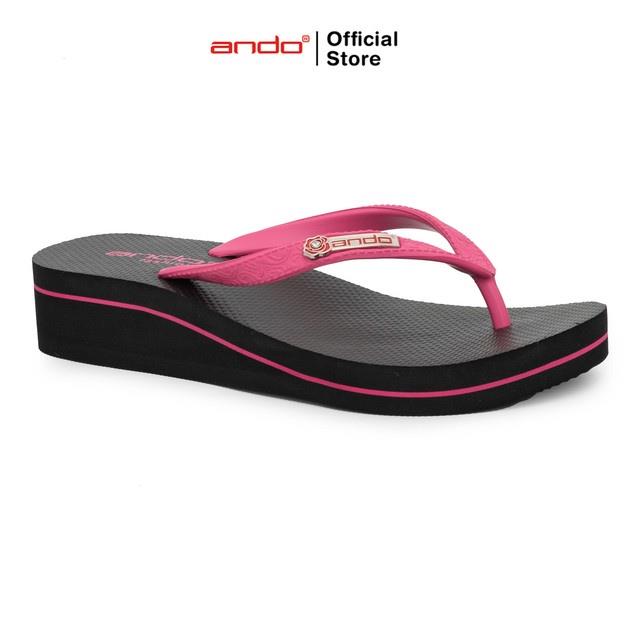 Ando Official Sandal Jepit Nice Queen 02 Wanita Dewasa - Fusia