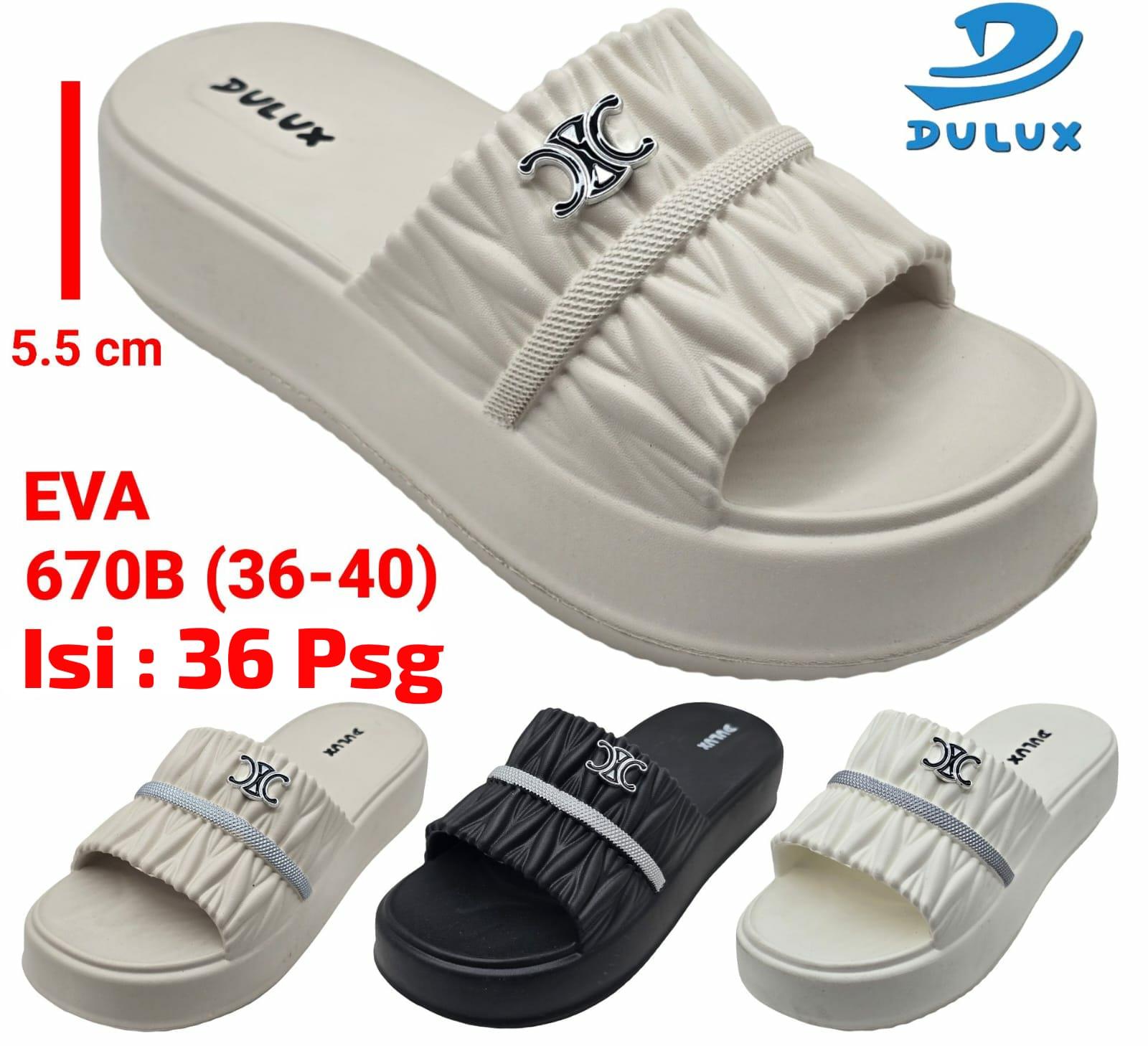 Sandal slip on wanita korean style 2025 tinggi 55cm 670B (36-40)