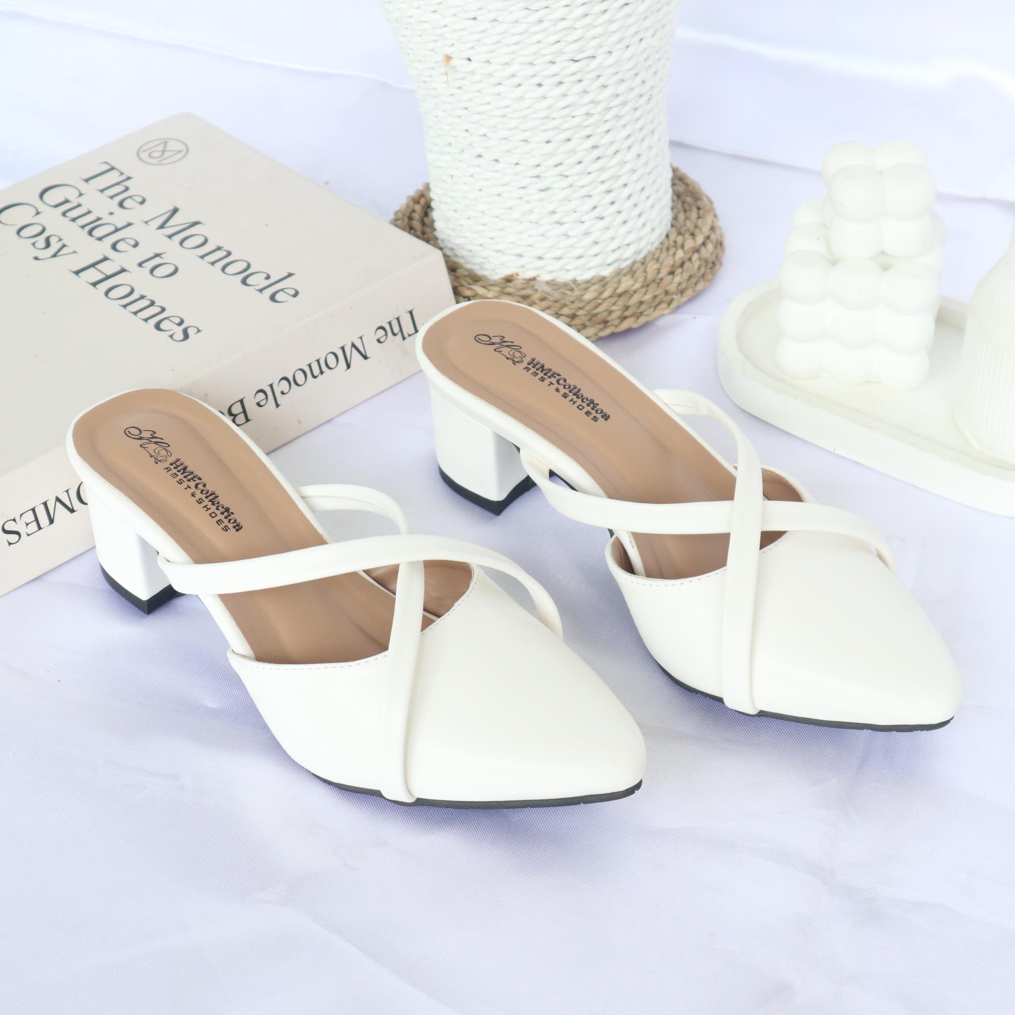 HMF Amokina Sepatu Hak Mules Wanita 5 cm SP06