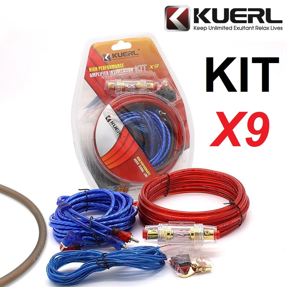 Paket Kabel Audio Mobil Full Set Instalasi Sound System Mobil Car Audio Speaker Subwoofer 12 Inch 10ga Kabel Daya Kuerl