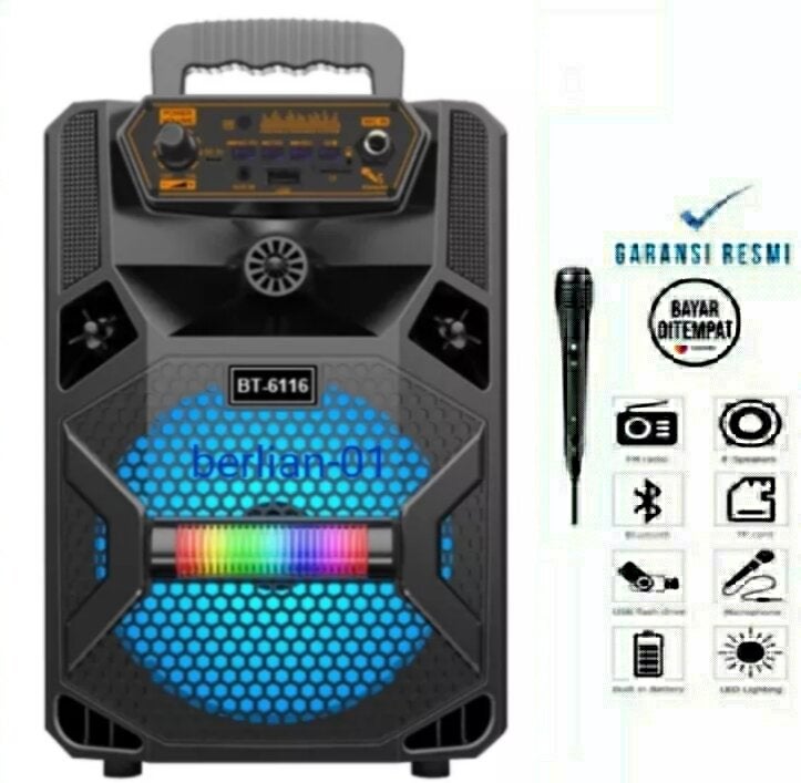 SALON BESAR!!!!!!!!! Speaker Bluetooth Subwoofer Kimiso 8.5inc Free Mic karaoke player karoeke FM Radio digital Km-7801 Super Basss Portebel Usb
