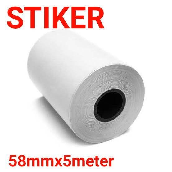 KERTAS PRINTER THERMAL STIKER LABEL 58MM