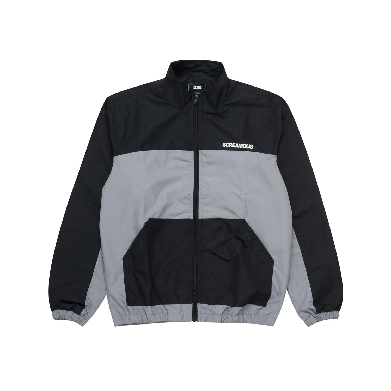 Screamous WindBreaker Jacket JERIEL BLACK GREY - Jaket Pria