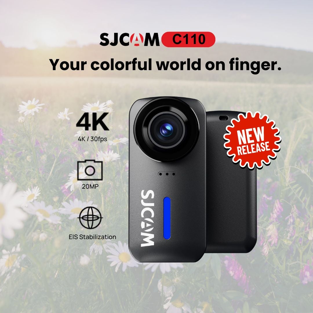 SJCAM C110 4K 30FPS Action Camera WiFi Sports Camera 125° Wide Angle Lens Anti-Shake 98FT Waterproof for Outdoor Travel Sports Kamera Action