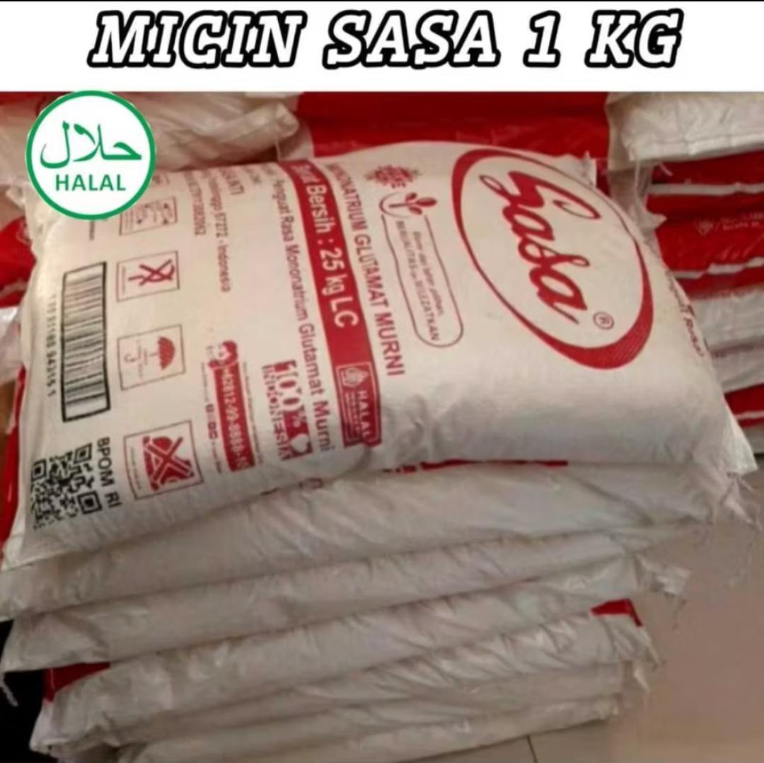 promosi 1 Kg micin Sasa Repack/curah Penyedap rasa Makanan kemasan 1 kilogram/500gram