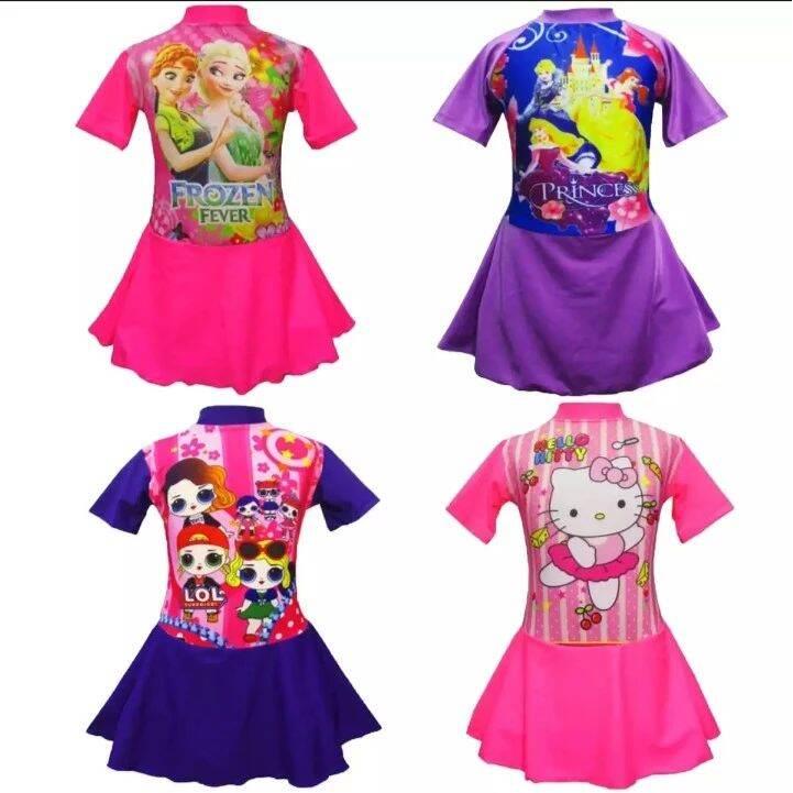 Baju renang Rok Karakter Anak Perempuan Untuk Usia 1-6 Tahun