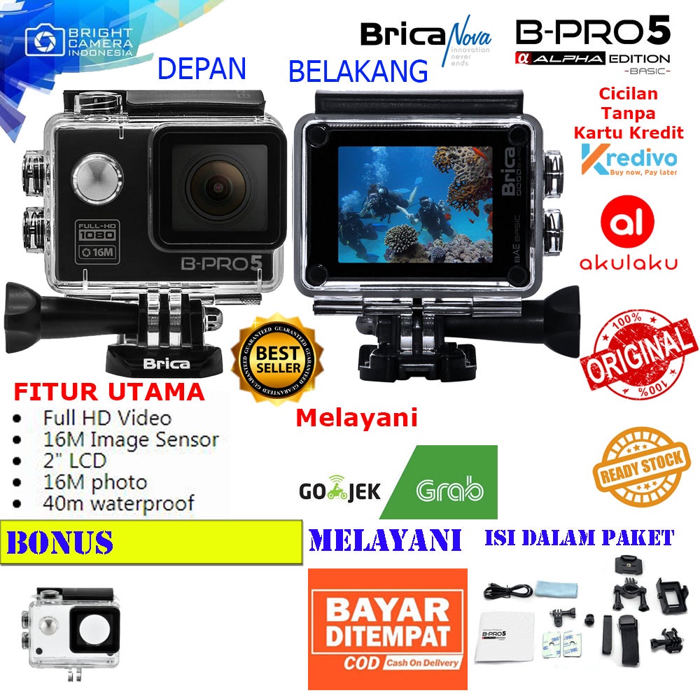 Action Camera Brica B-Pro 5 Alpha Edition Basic - AE Basic - Black - Kamera Aksi