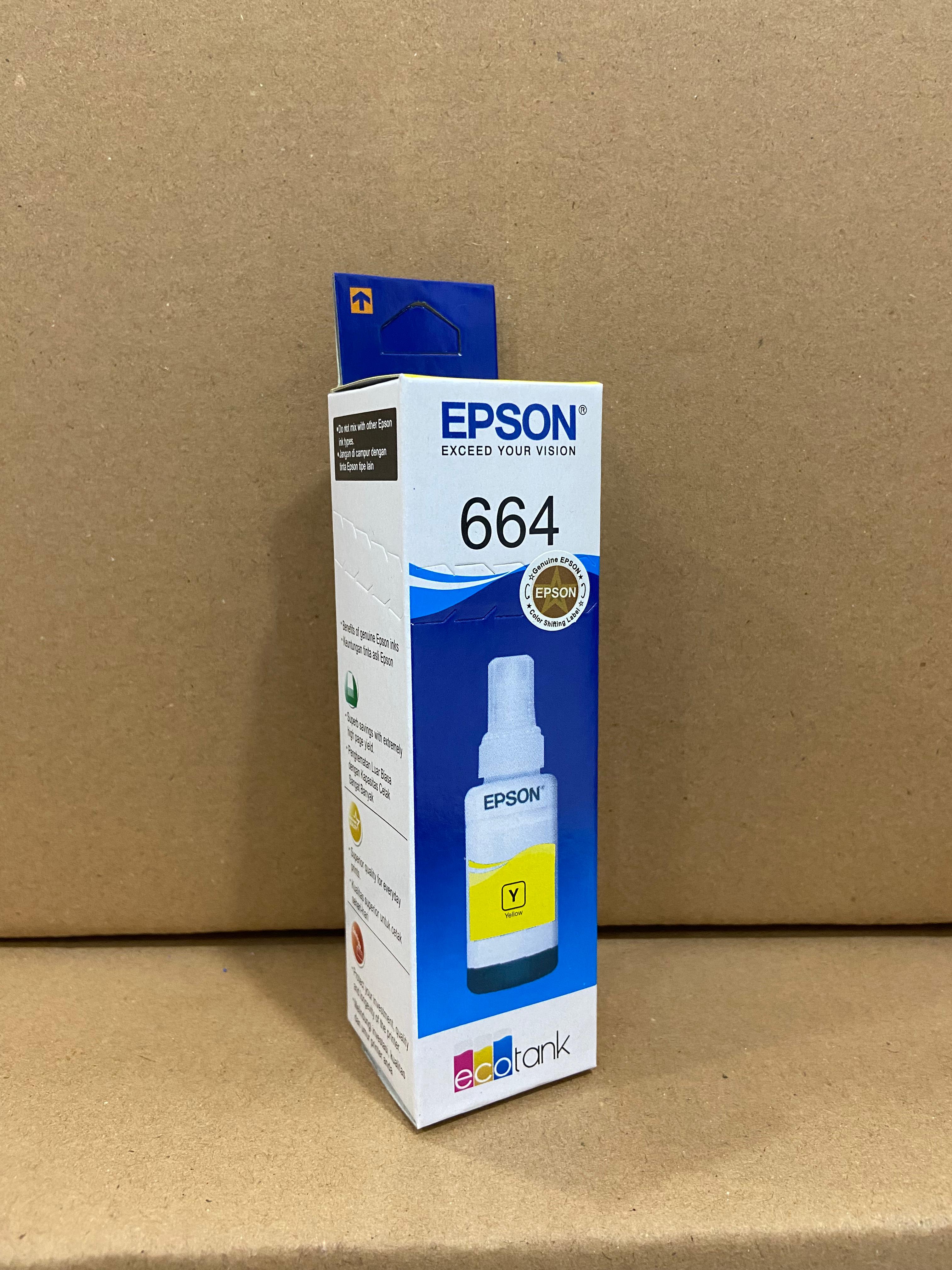 Tinta Epson 664 Support Printer L100 L110 L120 L200 L210 L220 L300 L310 L330 L350 L360 L800 L655 L1300