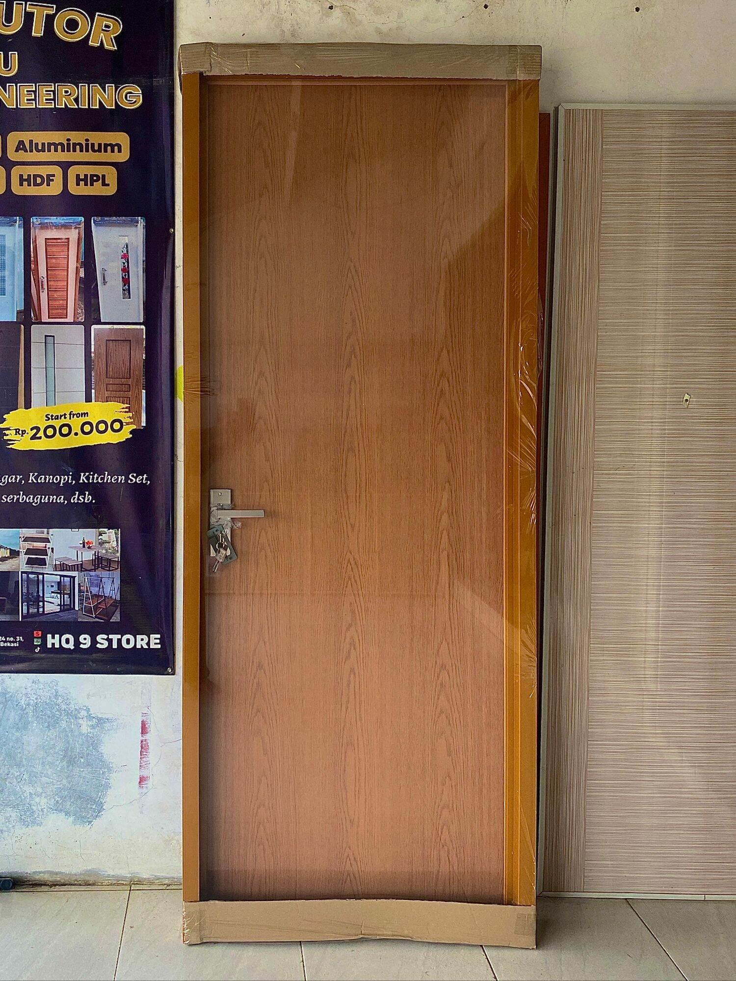 PINTU KAMAR | PINTU WC | PINTU PVC 200 X 80 LENGKAP 1 SET SIAP PASANG