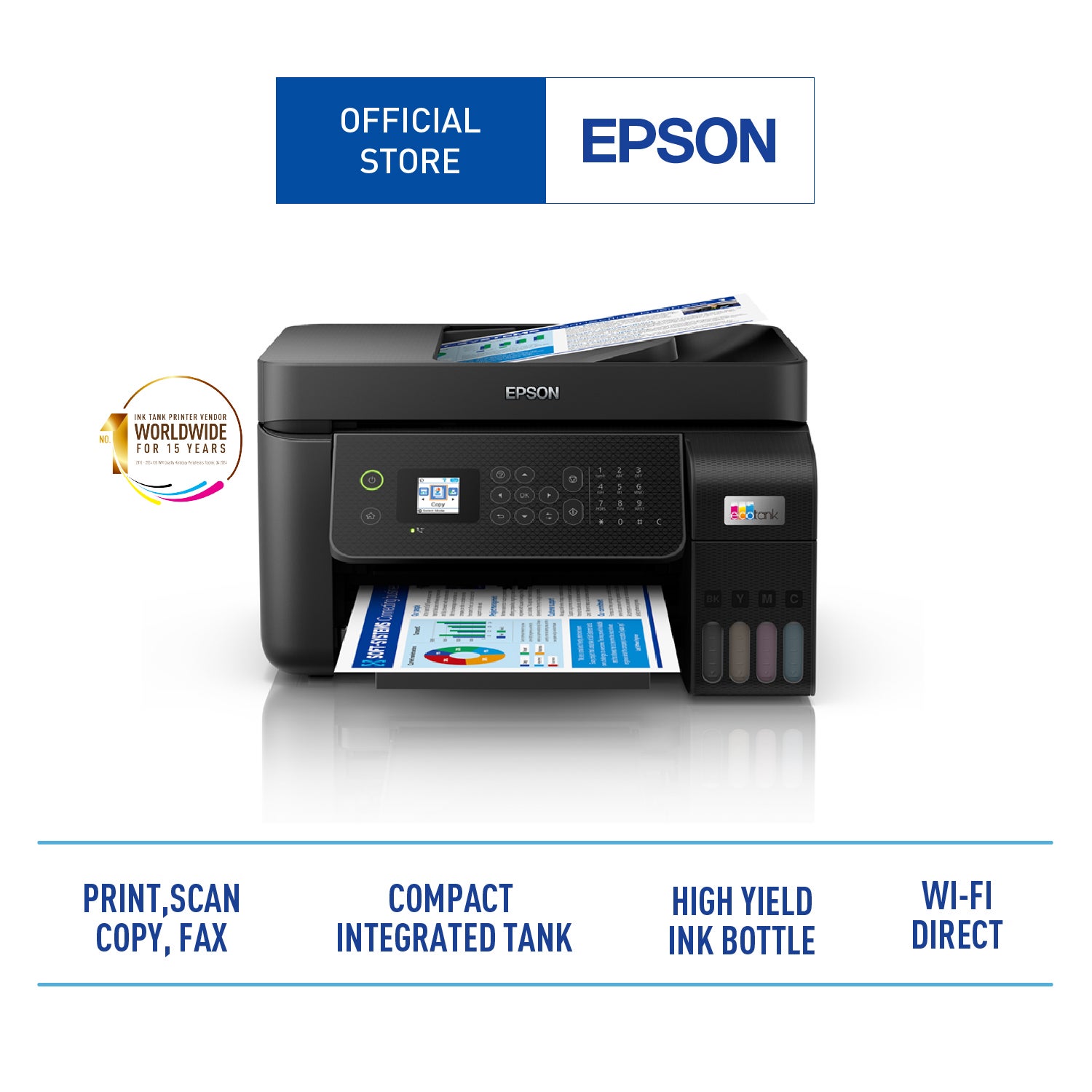 Printer Epson L5290 Multifungsi Ecotank Wifi with ADF