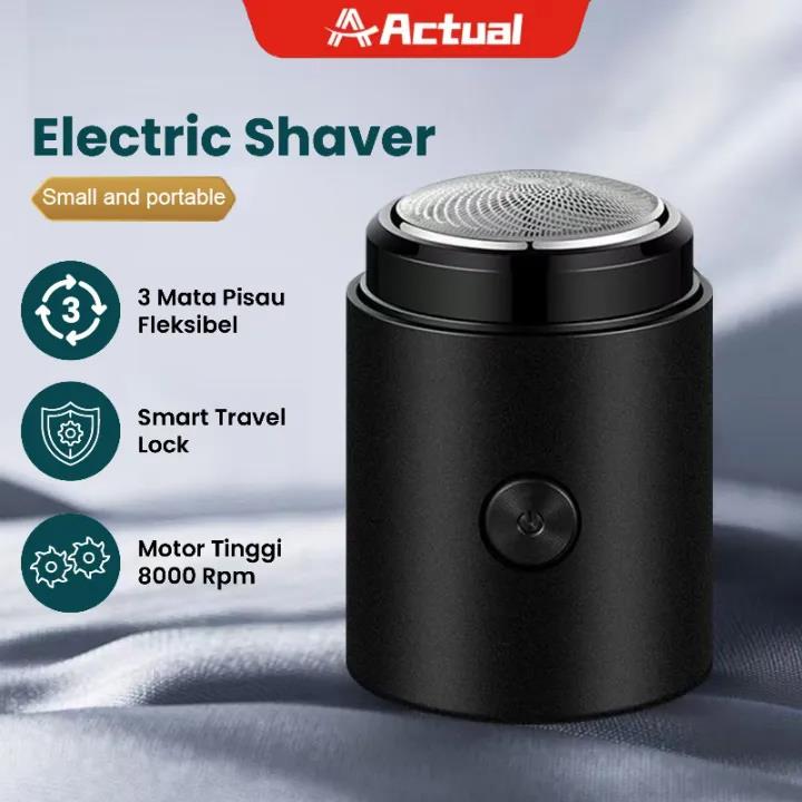 ACTUAL Portable Electric Beard Shaver Armpit Hair Shaver Mini Electric Beard Shaver Shaver Electric Beard Trimmer Waterproof Portable Shaving Tools Beard Trimmer