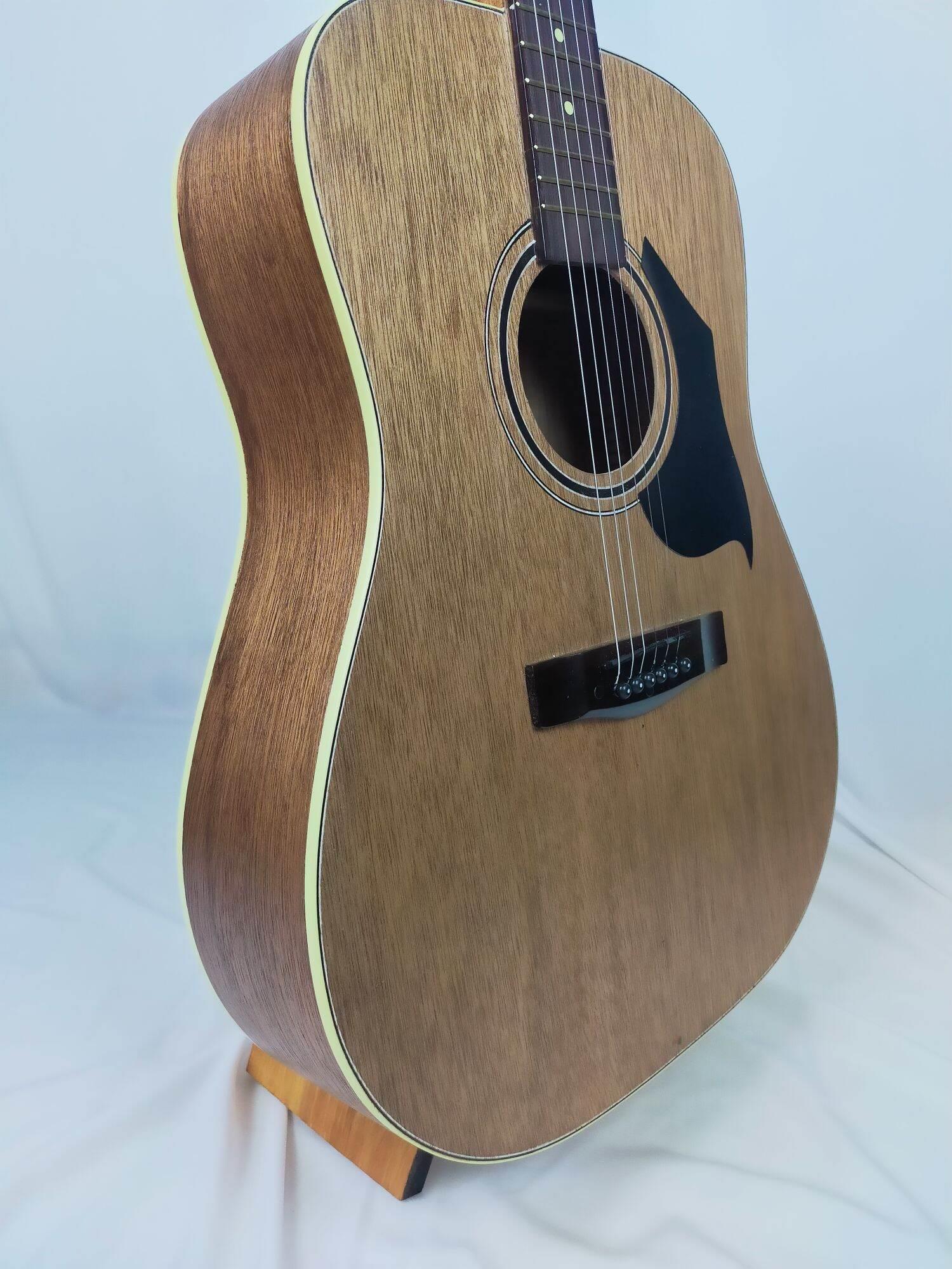 gitar akustik jumbo tanem besi import paking kayu tebal
