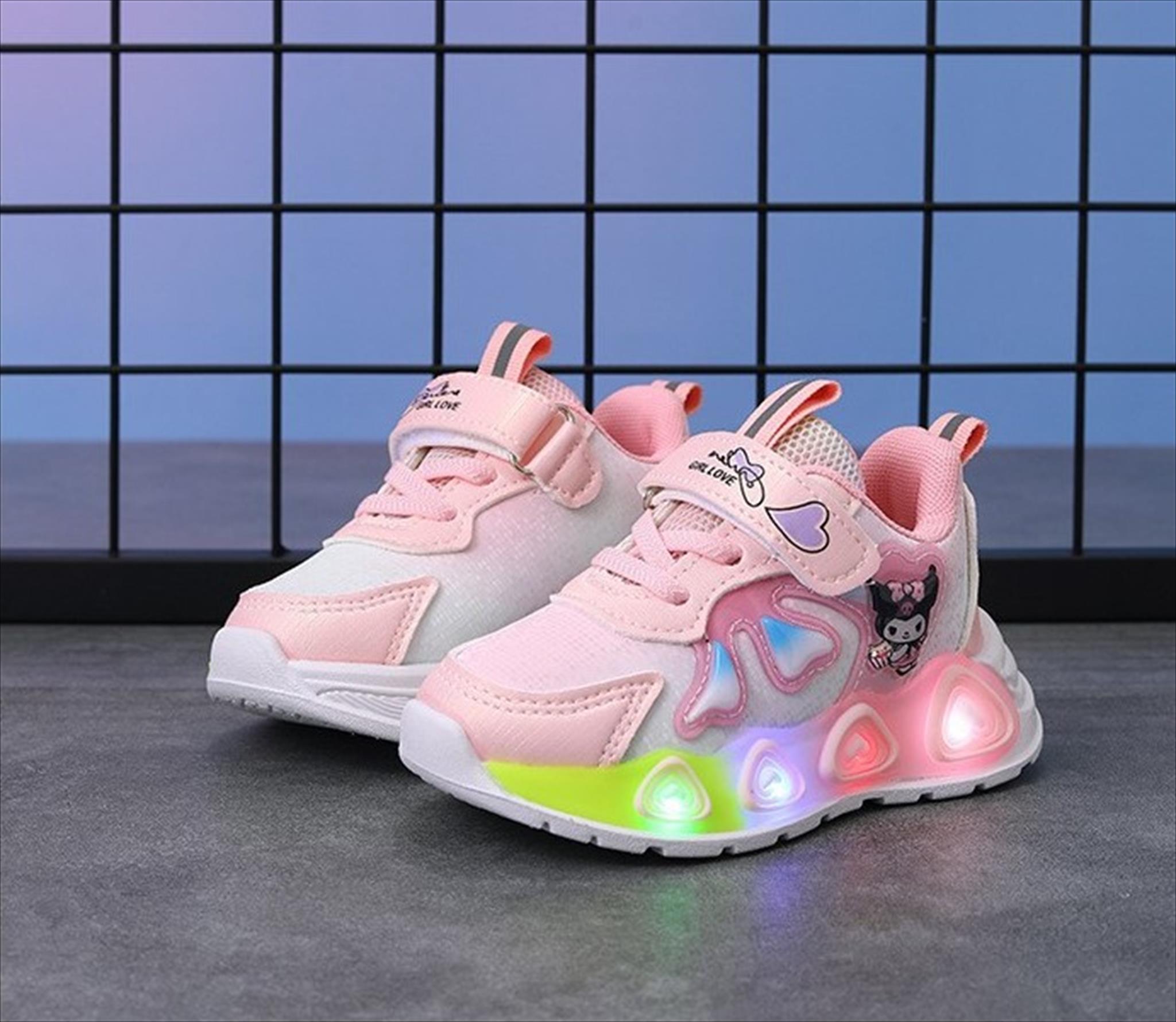 Juragan Junior [COD] Sepatu MONTY Sepatu LED Anak Perempuan Import 21-30 Usia 1-5Tahun