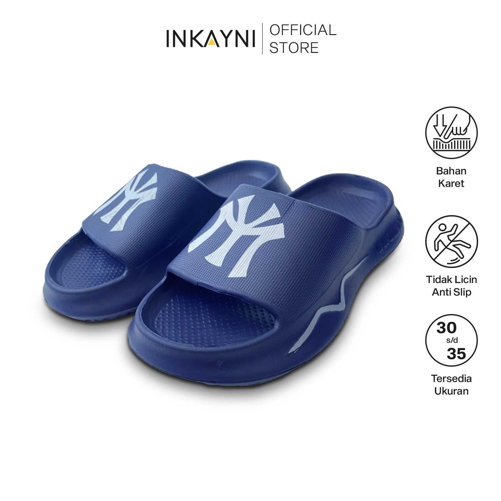INKAYNI Sandal Anak Laki-Laki terbaru Size 30-40 sandal selop pria kece terbaru Pola Fashion Tahan Lama Anti Slip Bahan EVA sandal selop pria kece Motif Sporty