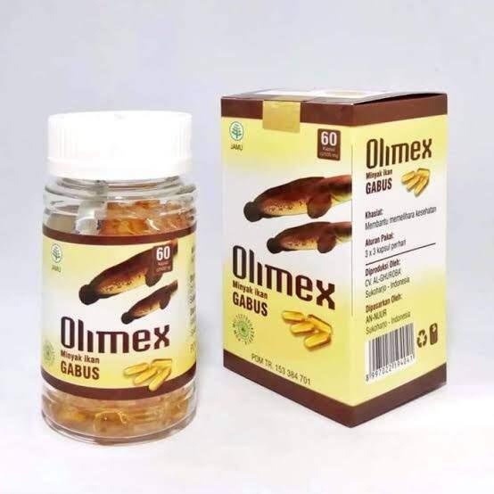 PROMO OLIMEX Kapsul Minyak Ikan Gabus AsliOriginal Pengering Luka Diabetes Ataupun Pasca