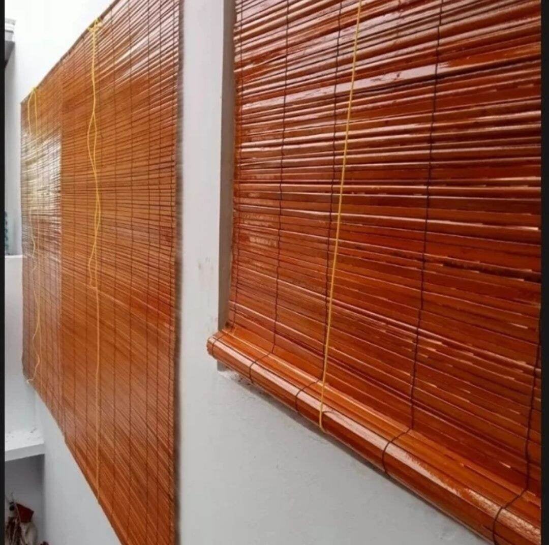 Tirai Bambu outdoor size 25x25 meter plus tali kerekan