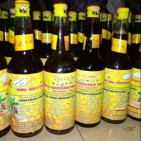 (BOTOL KACA) JAMU JAMIYYATUSSHOLAWAT WAL MANAKIB JAMU HERBAL