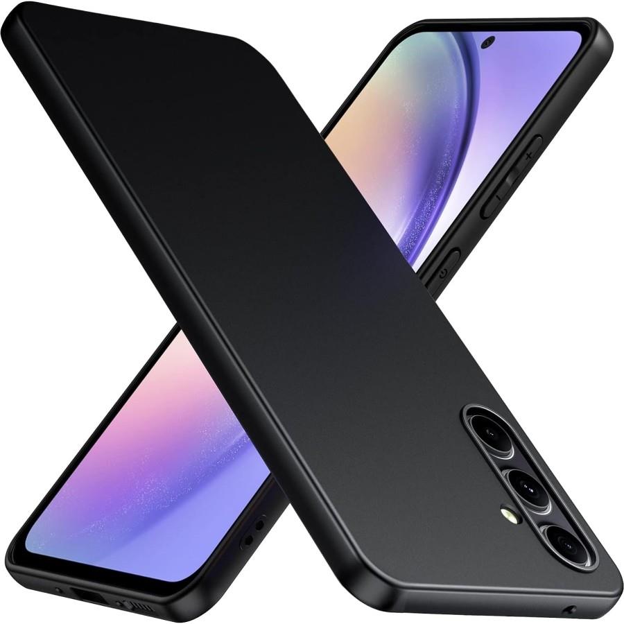 CASE Samsung A06 A05 / A05S / A15 4G 5G / A25 5G / A35 5G / A55 5G / A54 5G / M15 5G / M55 5G PREMIUM MATTE CASE SOFT BLACK SLIM FIT CASE
