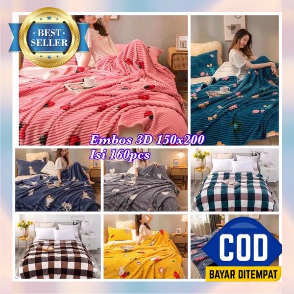 Selimut Dewasa Lembut 180X200 Bulu Halus Jumbo 200X240 Tebal Murah Import Korea Bonita 200X200