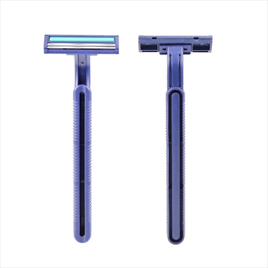 CLAIYDREAM Alat Cukur Kumis dan Jenggot 2 Mata Pisau Cukuran Bulu Kemaluan Ketiak Rambut Kaki Manual Razor Double Blade Serbaguna