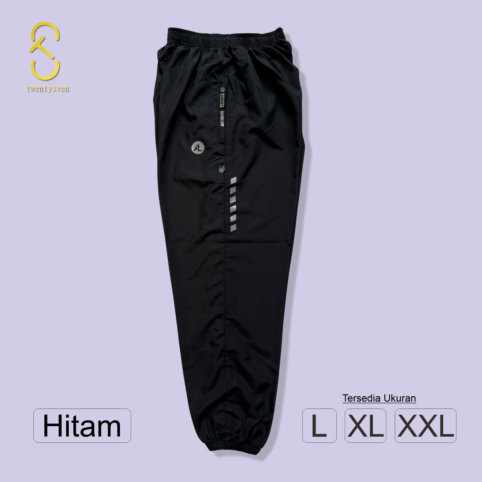 Celana Trening Jogger Panjang Dewasa Parasut Saku Resleting Bahan Despo-Celana Olahraga GYM Running