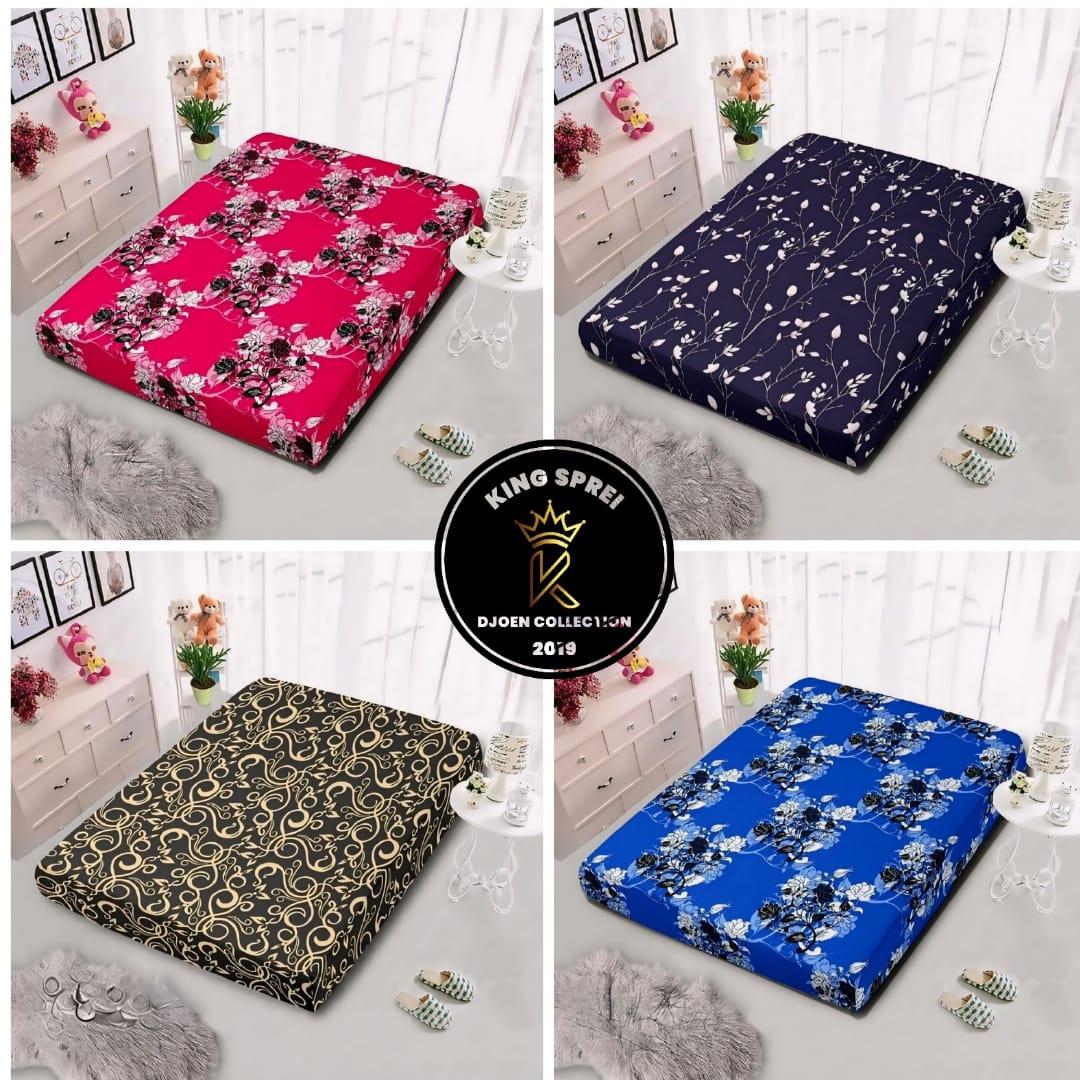 Jual sarung kasur busa resleting ukuran No.1 180x200 tinggi 20 cm motif terlengkap harga murah terjangkau bisa bayar ditempat