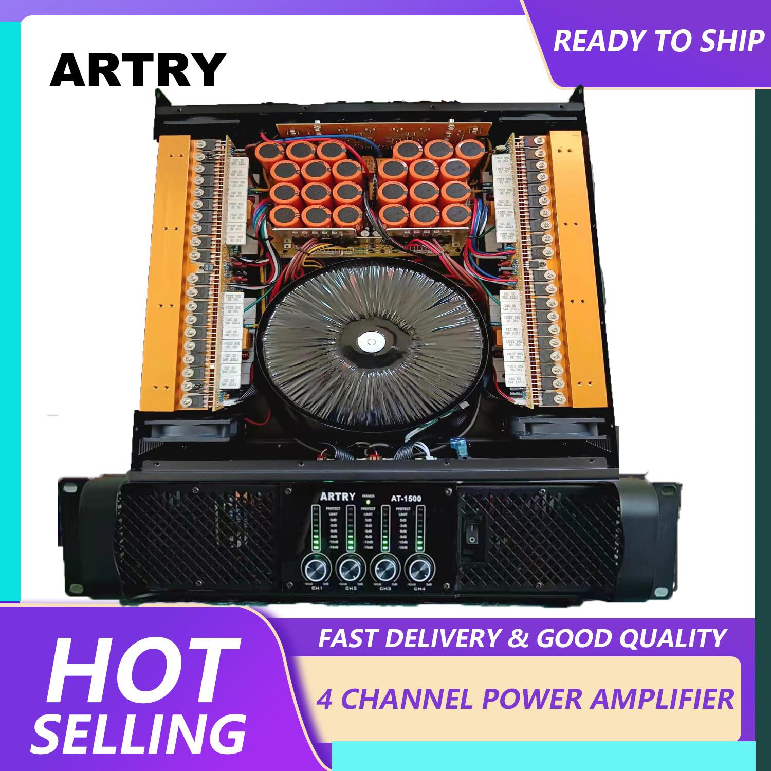 ARTRY AT1500 Professional amplifier FOUR channels 2000W high-power 8 ohms audio amplifier