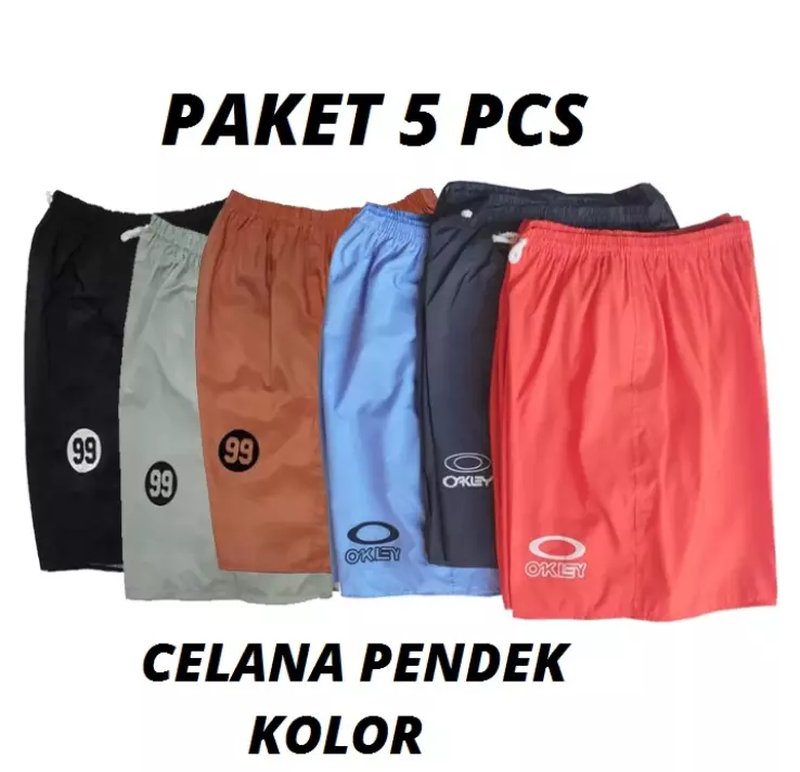 Paket 5 Celana Pendek Santai Pria
