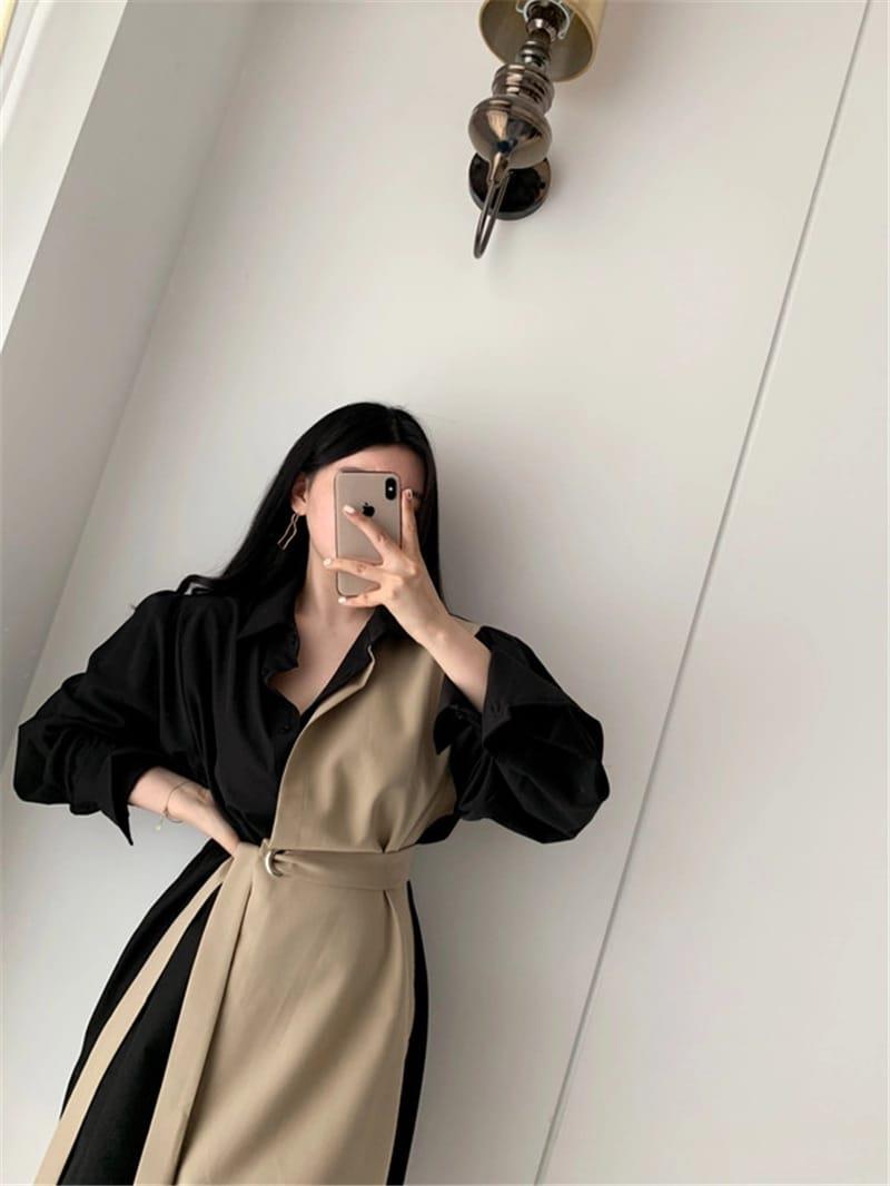 DRESS KOREA ELEGANT XL/TERBARU/KOREA/BANGKOK/UKURAN FIT L DAN XL