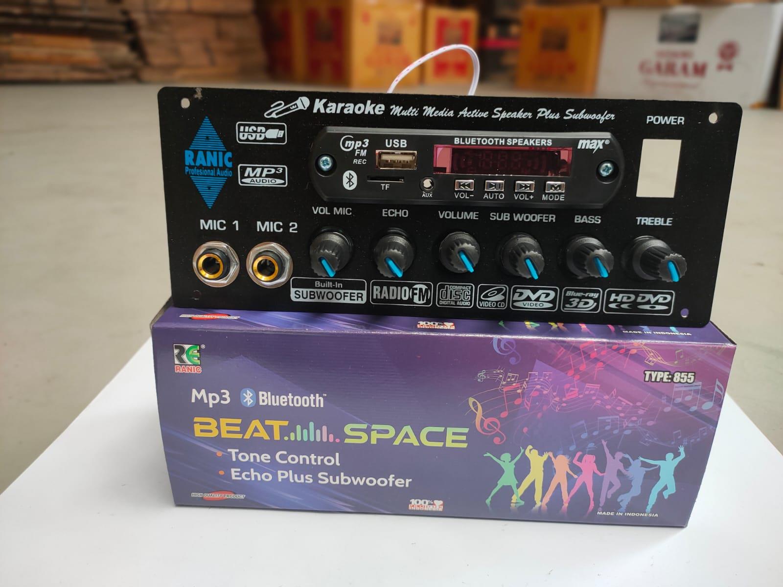 Kit Tone Control Stereo Plus Mic Echo Subwoofer MP3 Bluetooth Karaoke