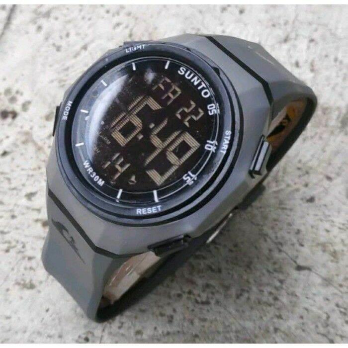 Jam Tangan Digital Tali Karet Dijamin Realpict 100% jam Tangan digital Anti Air Keren untuk cowok Jam Tangan Digital Pria