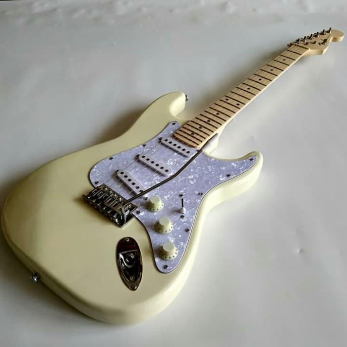 GITAR LISTRIK ELEKTRIK FENDER STRATOCASTER CREAM COLOR