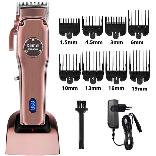 Kemei Mesin Cukur KM-9350 Alat Cukur Rambut Professional Rechargeable Hair Clipper