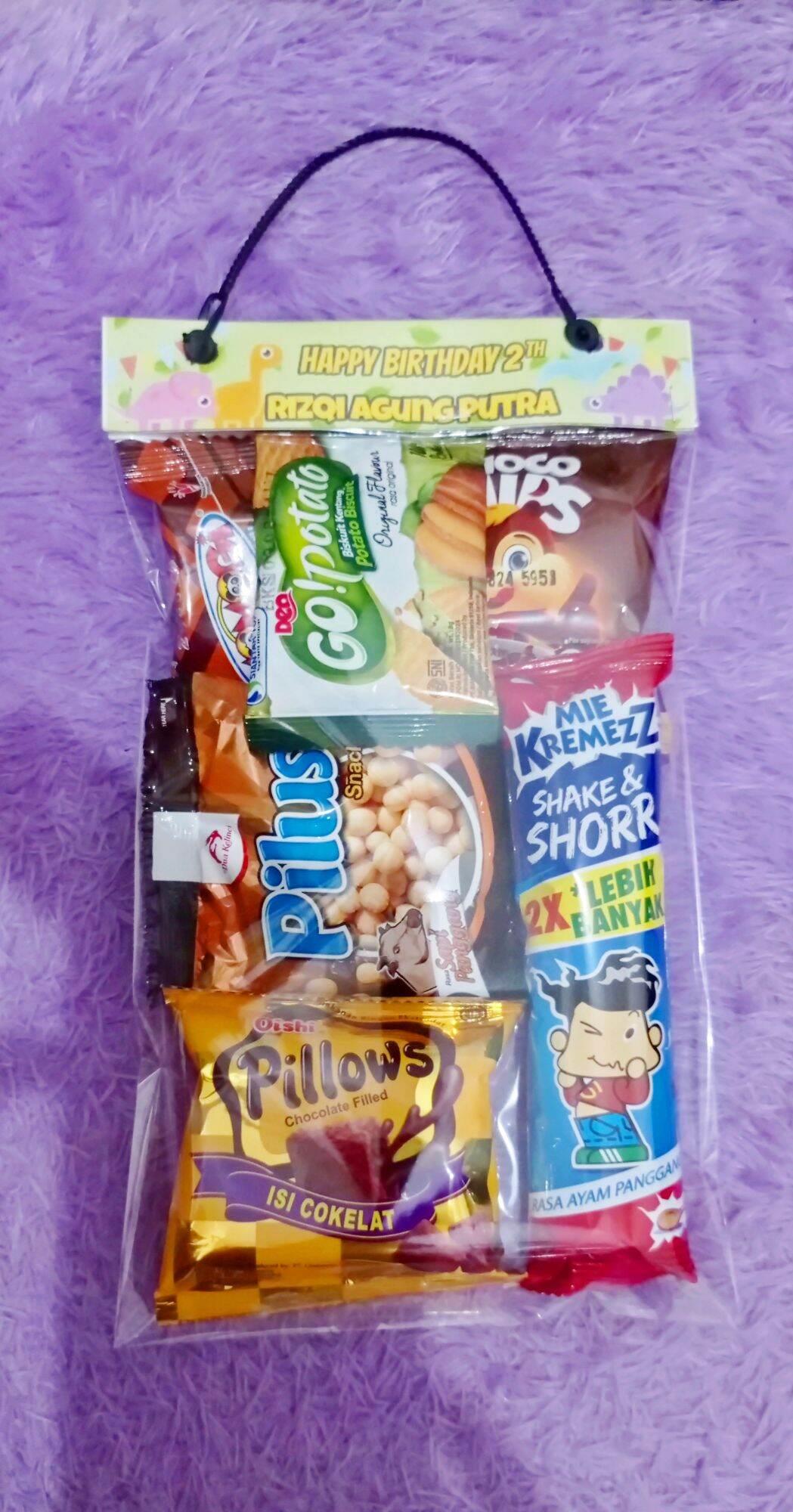 PARCEL SNACK MURAH BINGKISAN SNACK ULTAH TEDHAK SITEN LEBARAN