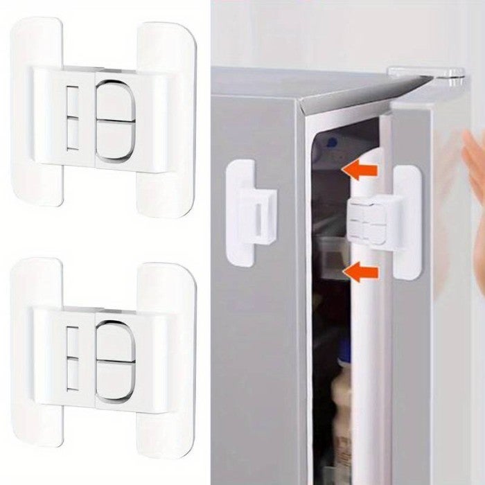 Gembok Stiker Tempel Kunci Pengaman Anak Penutup Pintu Kulkas Laci Lemari Tempel Furniture Multifungsi Adhesive Smart Cabinet Lock Universal