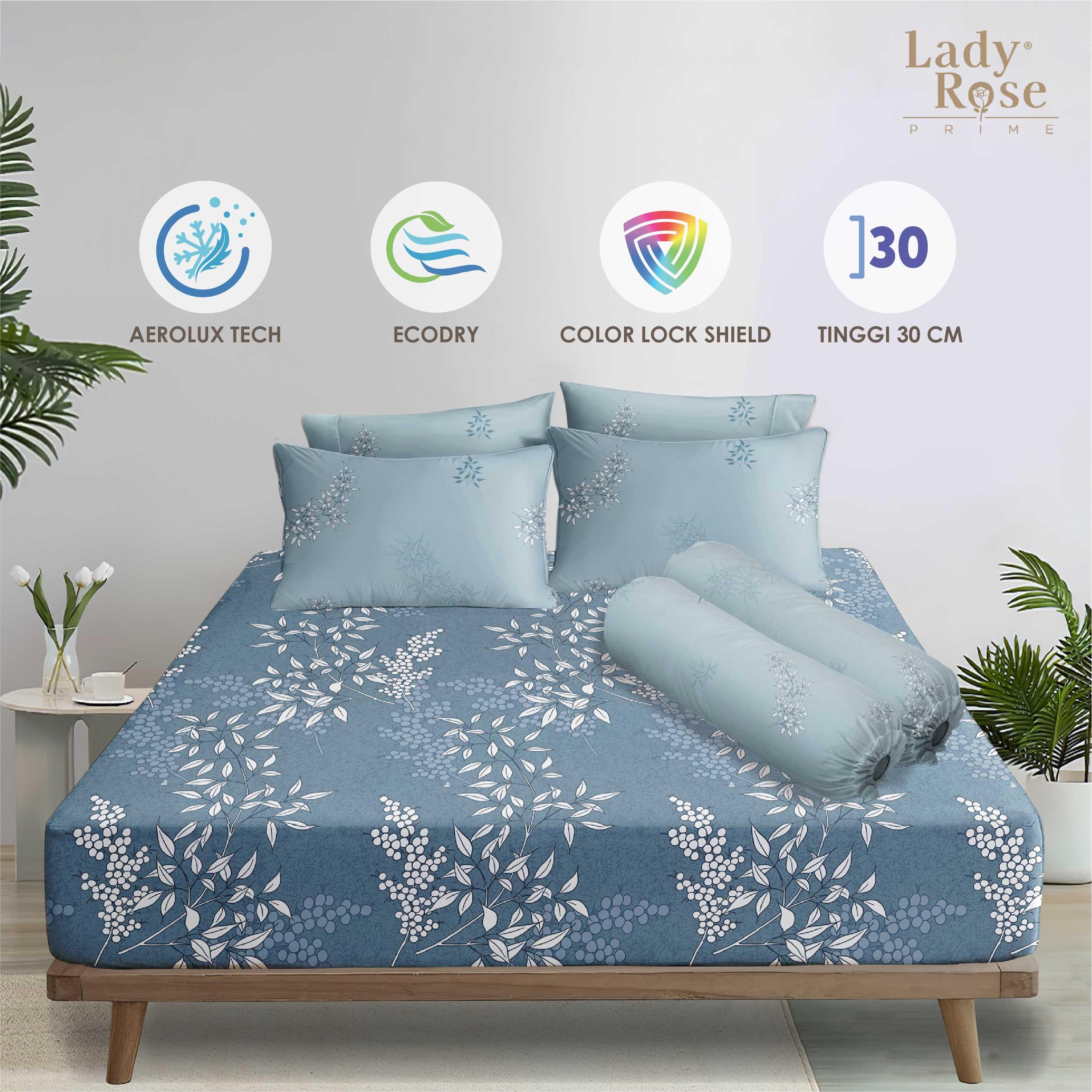 Lady Rose Prime - Sprei King 180x200 Tinggi 30Cm Bantal 2 - Infinity