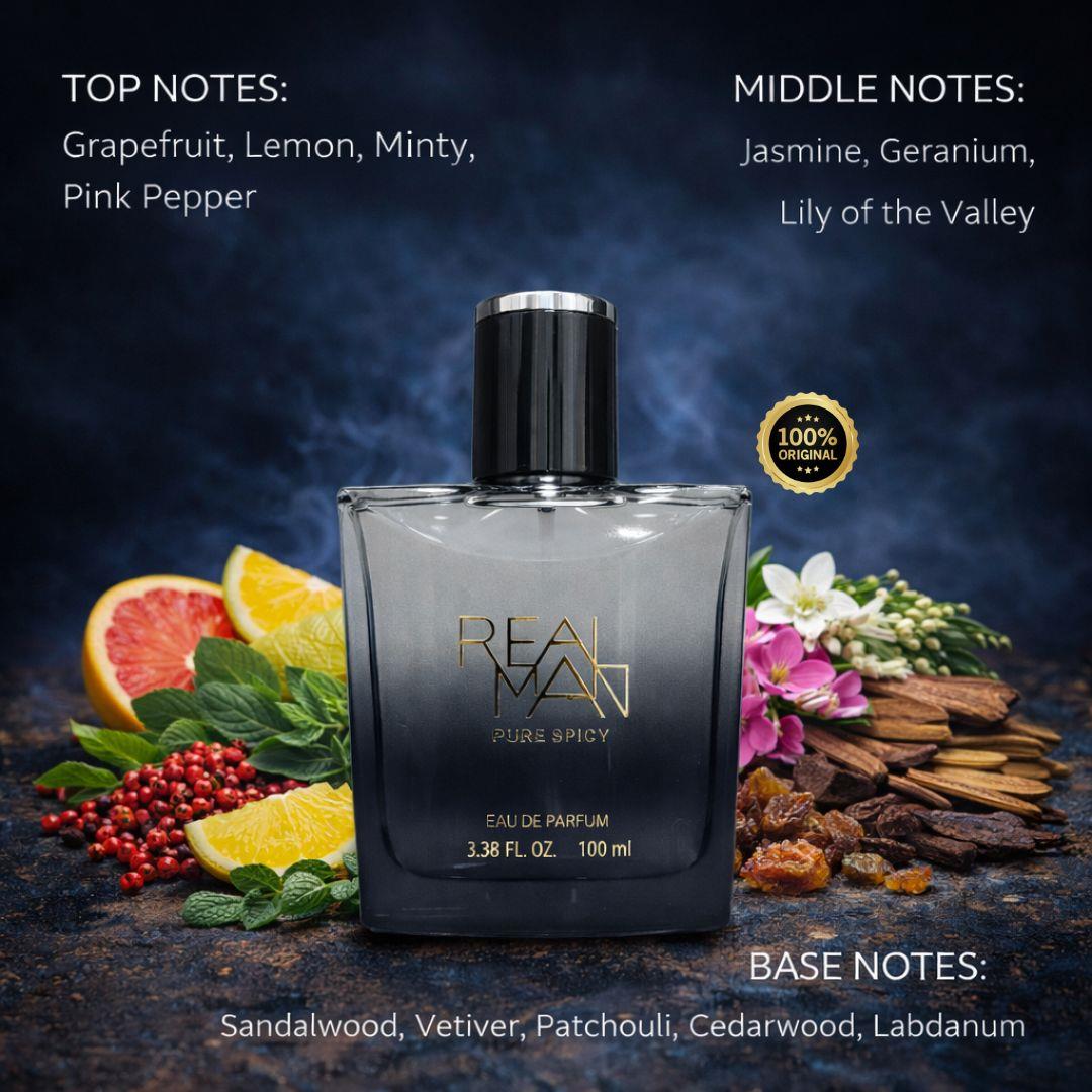 Realman Eau De Perfume Pure Spicy 100ml Parfum Lokal By FOGG
