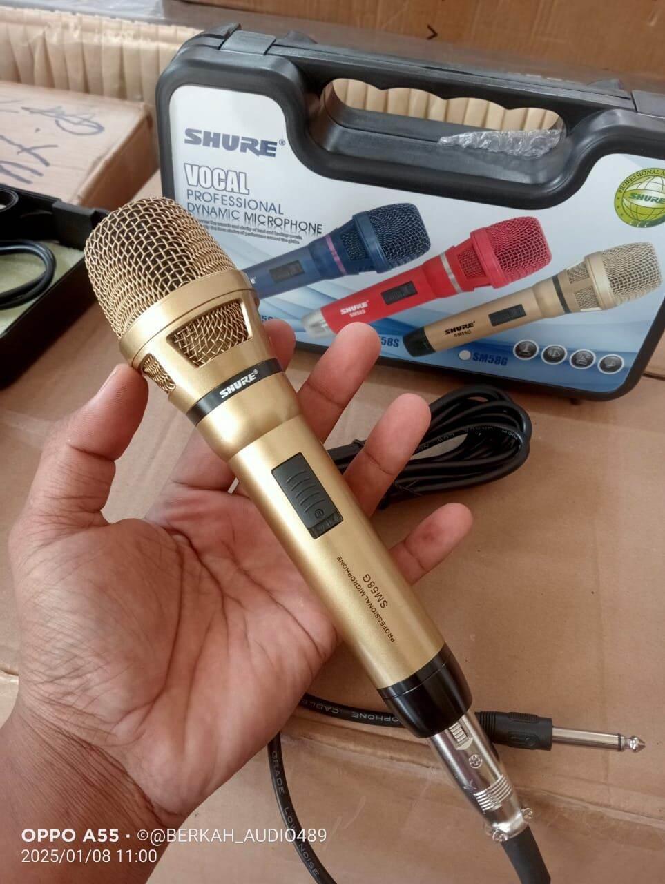 microphon karaoke karakter vokal merek shure s90/SM58 microphone