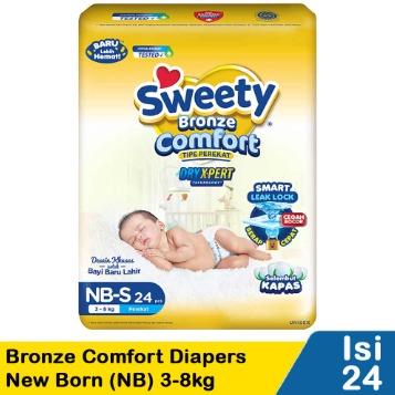 promo pempes1pak Sweety Bronze NB-S 24 / NB-S 44 New Born bayi baru lahir