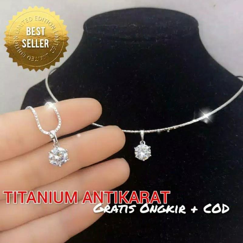 La Vienne - Axellia - Kalung Titanium Wanita Anti Karat - Perhiasan Perempuan Mewah dan Elegan