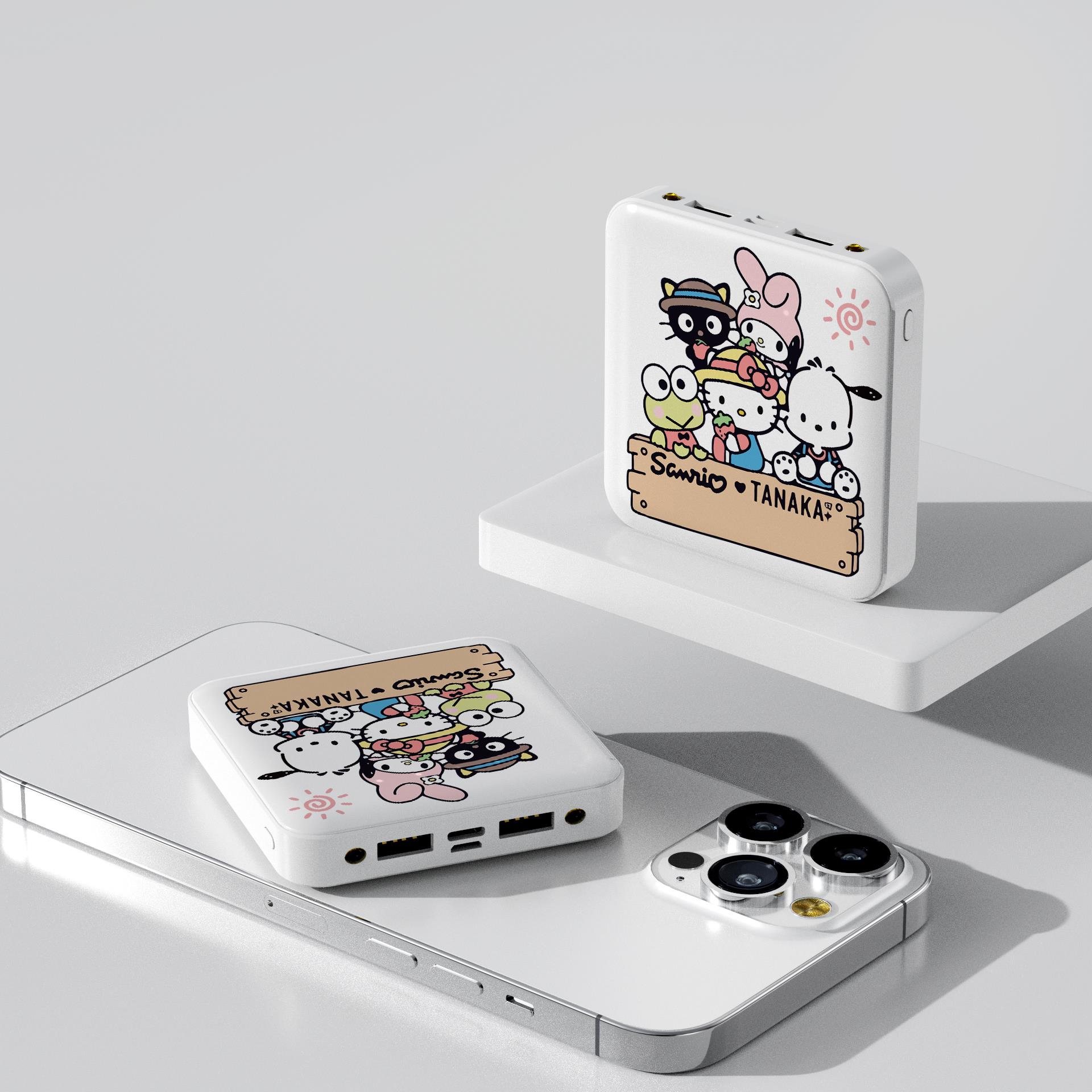 SUTU Kustom Powerbank 20000 mAh Dual USB Output Gambar Custom Power Bank Gaya kartun Lucu Mini UV