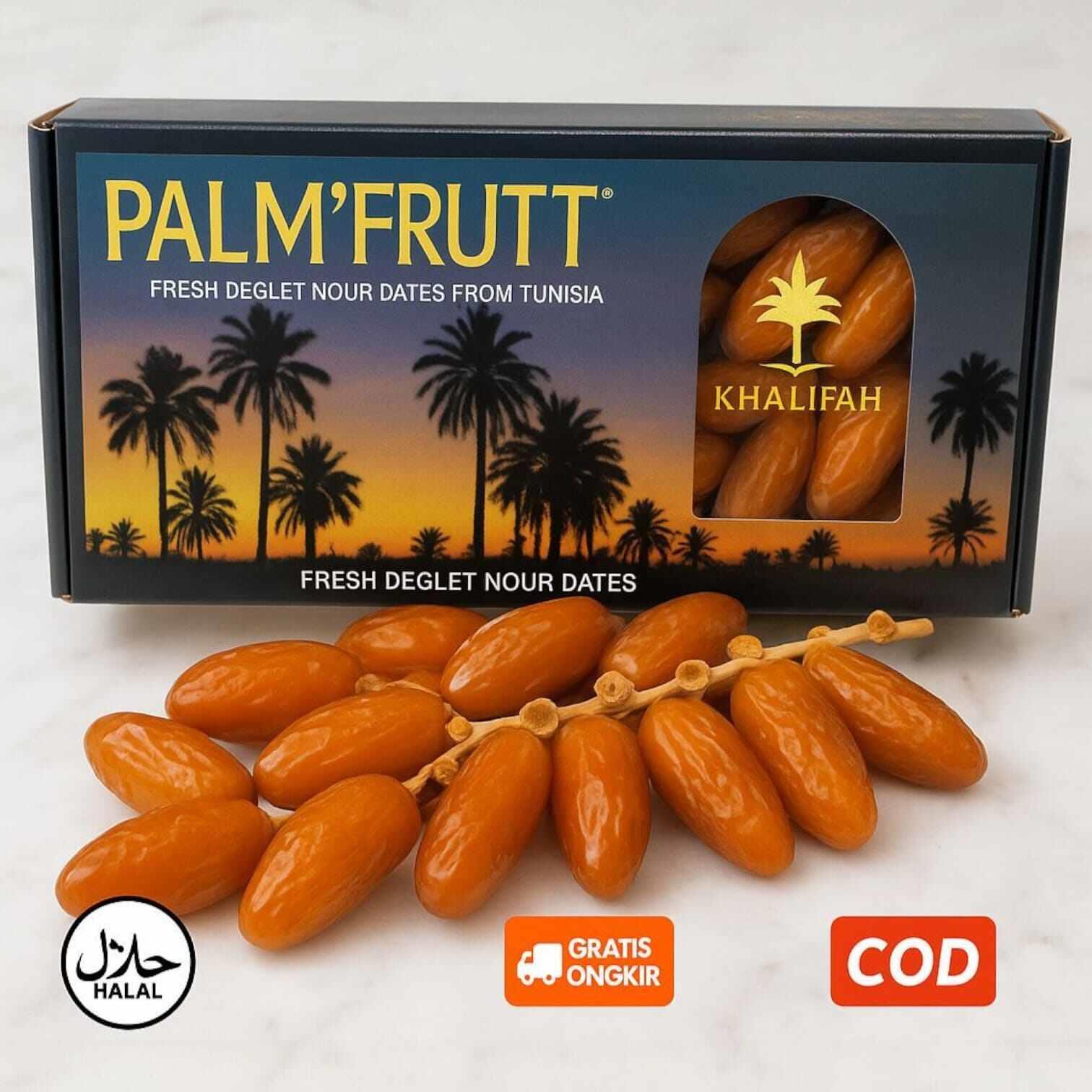 Kurma Palm Fruit 500 gr | Kurma Tunisia Palm Fruit | Kurma Tangkai