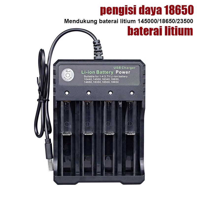 Alat Charger Khusus Baterai Recharger / Cas Ulang di Lengkapi Indikator LCD Isi 4 Slot Untuk Baterai AA dan AAA Ni-Mh/Ni-cd