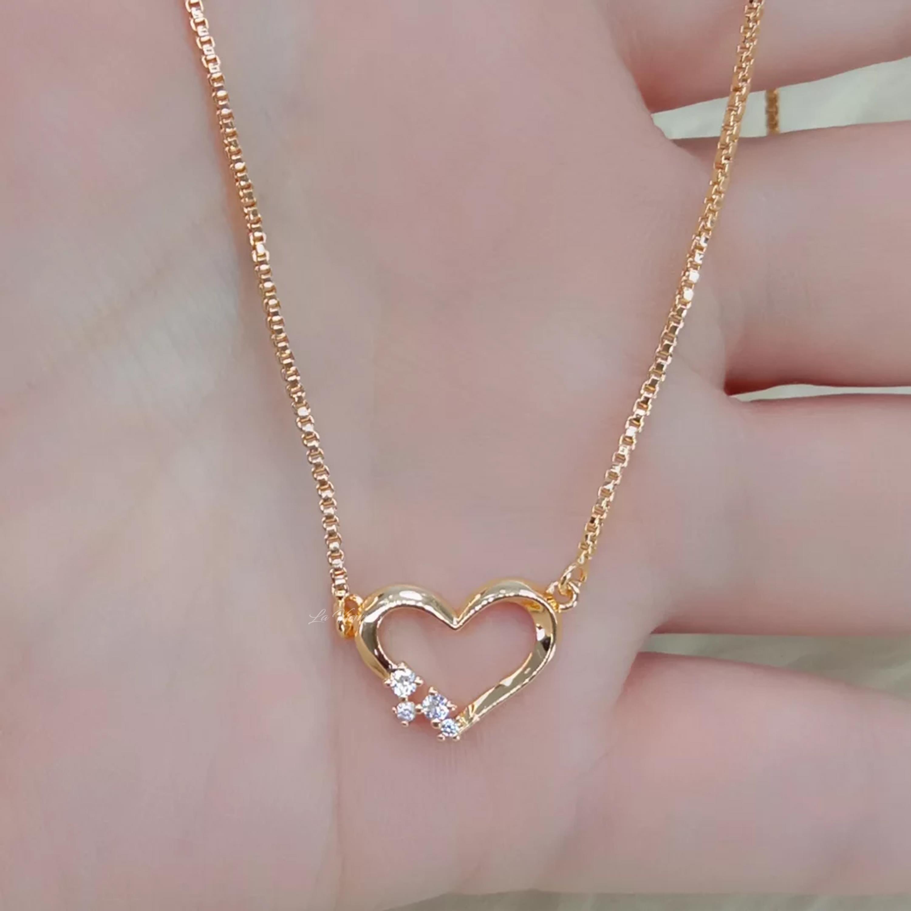La Vienne - Tura Love Hitani - Kalung Titanium Wanita Anti Karat - Perhiasan Perempuan Elegan Mewah