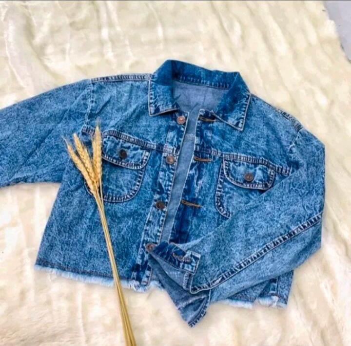 SETELAN WANITA JEANS/ONE SET JAKET JEANS SNOW/JAKET CROP WANITA/SET JAKET JEANS DAN CELANA PANJANG RAWIS