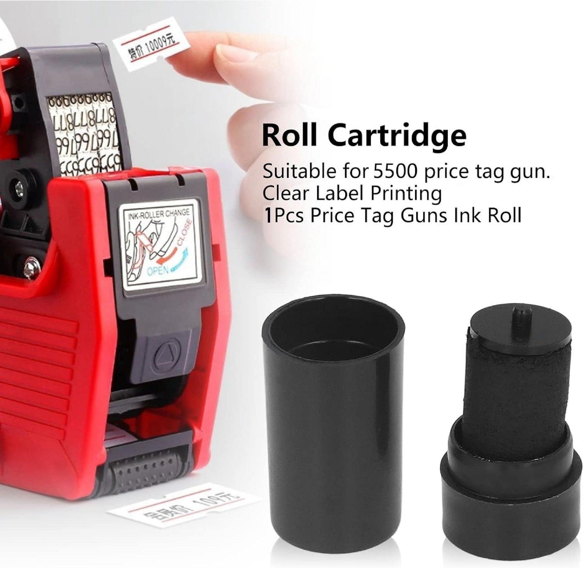 INK Roller 5500 / Refil Tinta Lebel Harga 1 Line / Re-Ink Tinta 20mm