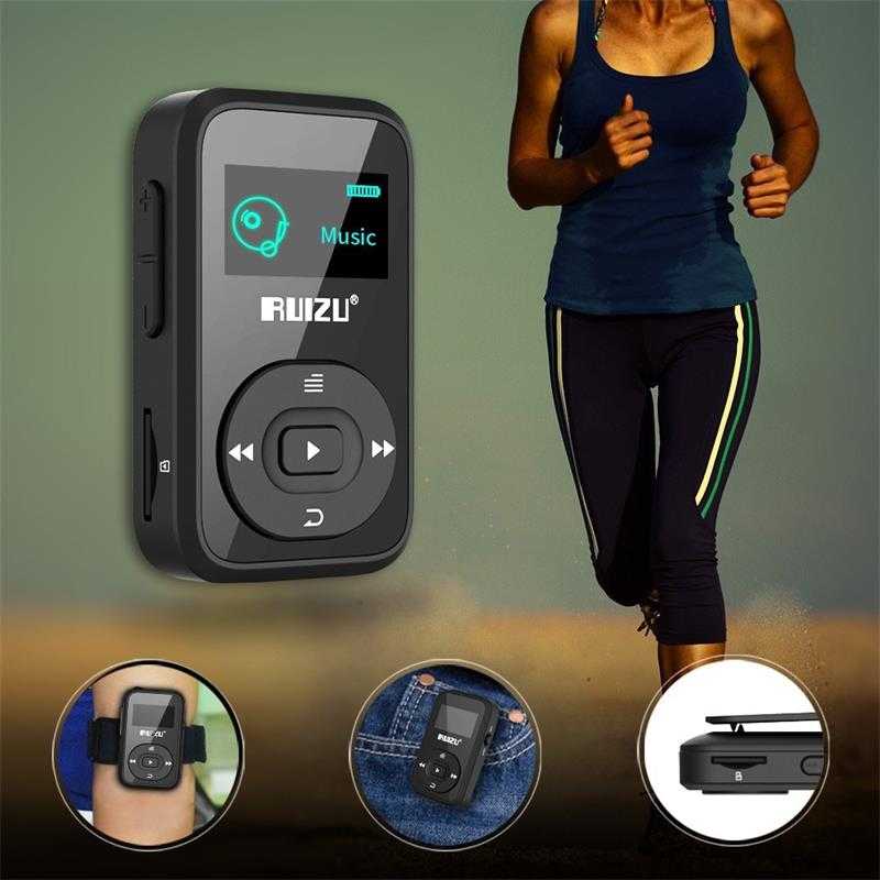 MP3 Player Bluetooth Mini Digital Sport HiFi DAP 8GB Clip Jepit Pemutar Musik Olahraga Portable