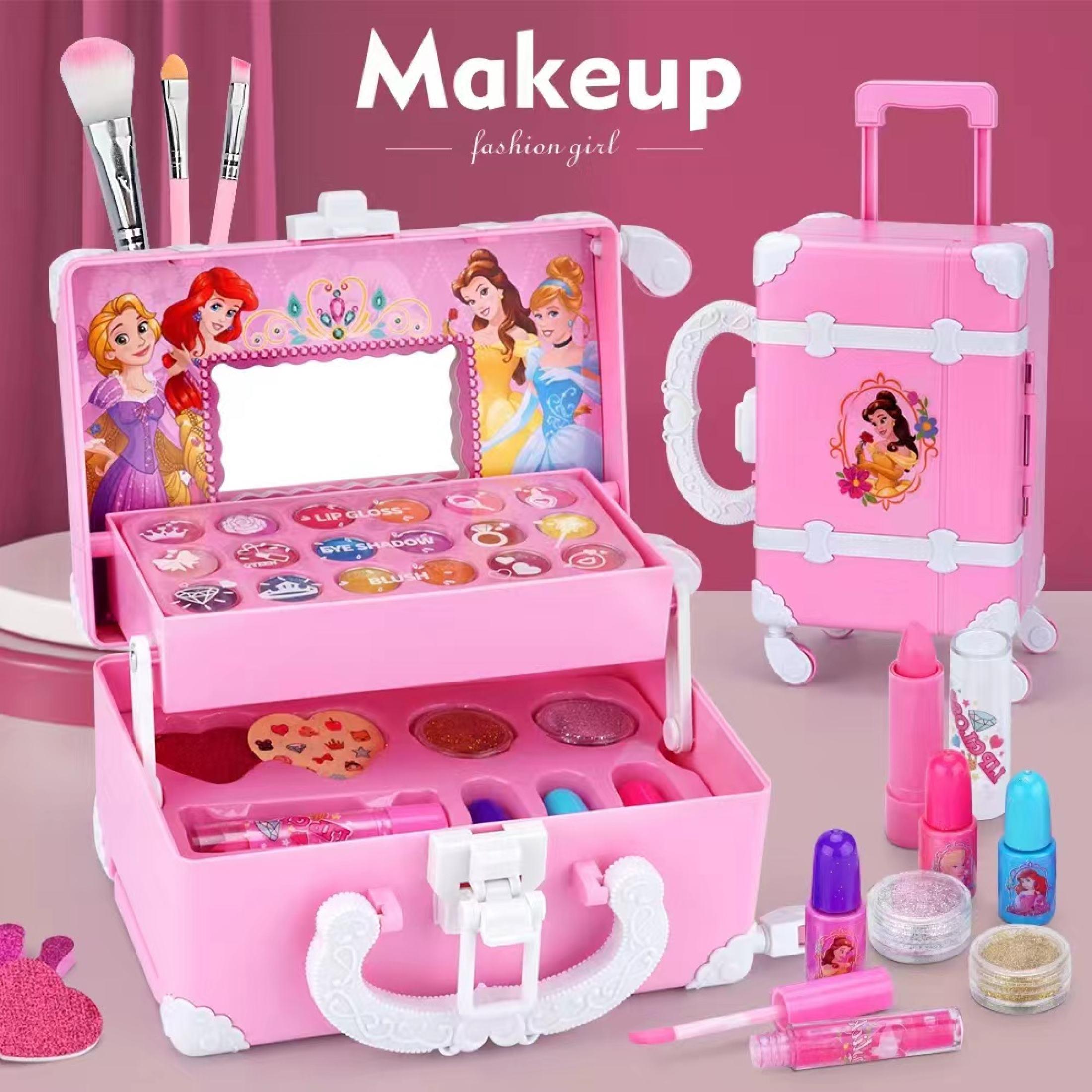 FUNTOY Mainan Make Up set Anak Girl Pretend Play Anak Makeup Tas Mainan Anak